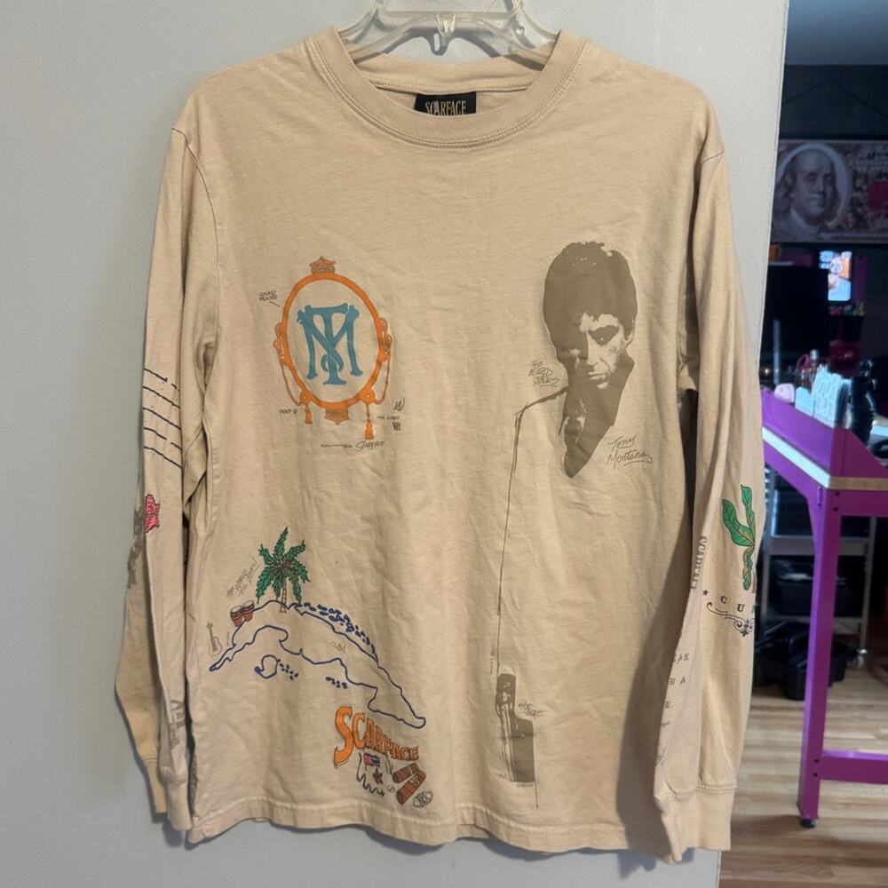 Shoe Palace X Scarface Graphic Long Sleeve Shirt- medium